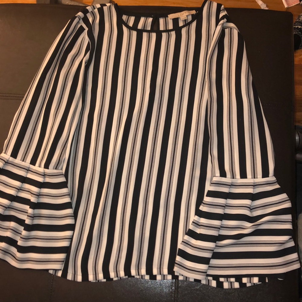 LOFT striped blouse